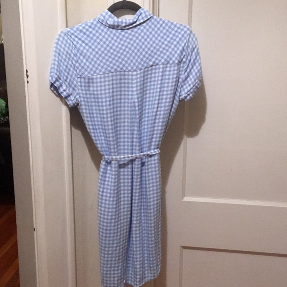 Blue Gingham shirt dress - Picture 2 of 5